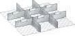 Trennwände (27x27), 2 Schlitzwände, 6 Trennbleche Produktbild