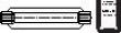 DIN 1480 Stahl SP galvanisch verzinkt, ÜZ Spannschlossmuttern, geschmiedet, offene Form, Standard Produktbild