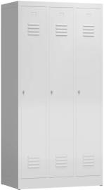 Stahlkleiderschrank RAL 7035, 3-tlg. Produktbild