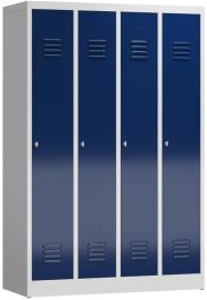 Stahlkleiderschrank RAL 7035/5010, 4-tlg. Produktbild