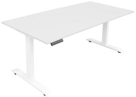 Höhenverstellbarer Schreibtisch 1200 x 800 mm signalweiß Produktbild