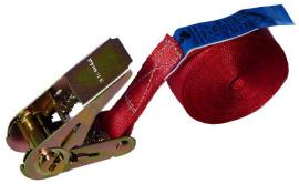 Zurrgurte, 1-teilig, 25 mm, LC 500 daN (Umreifung) / 250 daN (gestreckt), mit Druckratsche Produktbild