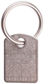 Prüfanhänger für UVV-Prüfungen GK6, Edelstahl (mit Ring) Produktbild