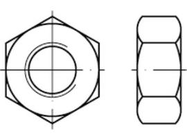 DIN 934 6 AU M 12 x 1,5 -LH S Produktbild