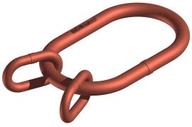 Übergroße Aufhängeringe/-köpfe, für Einfachkranhaken DIN 15401, für 3- und 4-strängig Produktbild