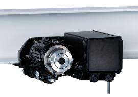 McBULL®TOPline Elektrofahrwerk (1 x 230 V, 50 Hz) für McBULL®TOPline Elektrokettenzug Typ GP250_1Ph / GP500_1Ph, mit Bremse, 1 Geschw. Produktbild