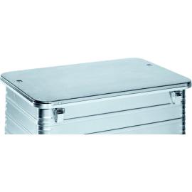Deckel anscharniert mit 2 Klappverschlüssen und Gurtbändern, für Aluminium Kastenwagen Produktbild