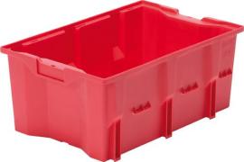 Drehstapelbehälter Serie DLK, rot Produktbild
