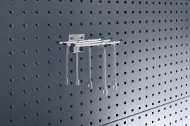 Sechsfachhalter B170xT150xD6 mm 6 Halter 80 mm für Lochplatten bott Produktbild