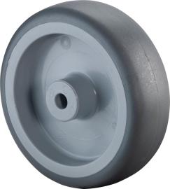 Gummirad 125mm A80.125 grau,Radkörper Kst.,GL BS ROLLEN Produktbild