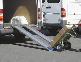 Aluminium-Verladeschiene mit Schutzrand Produktbild