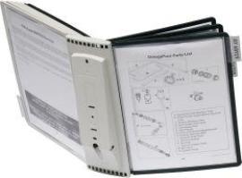 Wandhalter SHERPA 10 m. Tafeln schwarz u. grauVARIO Produktbild