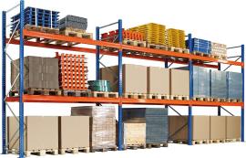 Palettenregal Set 3000x5658x1100, 800 kg Produktbild