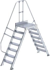 Überstieg 60 Grad 7 Stufen B 600 mm lichte Höhe 1660 mm Ausladung 2910 mm Produktbild