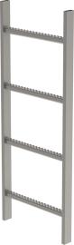 Schachtleiter, Edelstahl V4A (1.4571), Außenbreite 440 mm, lichte Weite 400 mm Produktbild