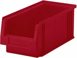 Kunststoff-Sichtlagerkasten, Serie PLK, rot Produktbild