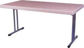 Klapptisch mit Doppel-T-Fuß, Gestell schwarz Produktbild