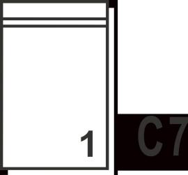 Dokumententaschen 90x118mm, C7,VE2000 Produktbild