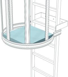 Zwischenplattform 520 x 550 mm ZARGES Produktbild