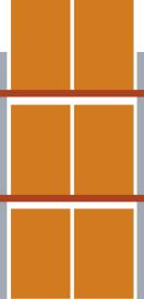 Komplettregal mit 3 Lagerebenen Produktbild