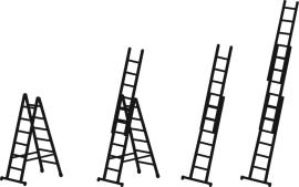 Mehrzweckleiter Skymaster Plus X, 3-teilig Produktbild