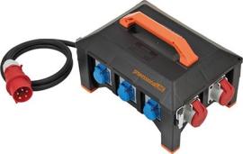 Profi Baustromverteiler H07RN-F5G6 2m CEE FI 1x32A + 2x16A + 6x230V professionalLINE Produktbild