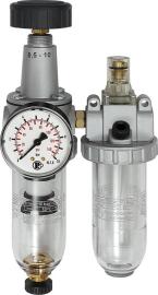 Wartungseinheit 2tlg. BR Standard, G1/4" DN6, BG 1, PC-Behälter, 5µm, 0,5-10bar, RIEGLER Produktbild