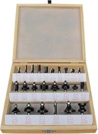 Fräser-Satz HW 24tlg. S8 im Holzkasten FORTIS Produktbild