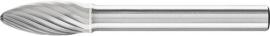 HM-Frässtift, 6-mm-Schaft, Flammenform B, Zahnung 3 Produktbild