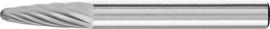 HM-Frässtift, 6-mm-Schaft, Rundbogenform RBF (Baumform), Zahnung 3 Produktbild