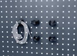 Fixhalter B34xT37xD12 mm für Kabel und Schläuche für Lochplatten Produktbild