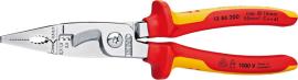 Elektroinstallationszangeverchromt VDE 200mm KNIPEX Produktbild