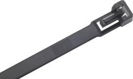 Kabelbinder, lösbar, schwarz Produktbild