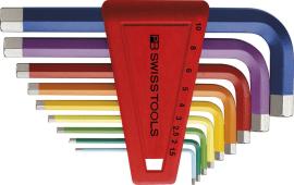 Winkelschraubendreher- Satz im Kunststoffhalter 9-teilig 1,5-10mm Rainbow PB Swiss Tools Produktbild