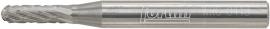 HM-Frässtift, 6-mm-Schaft, Kugelzylinderform WRC (Walzenrund), Zahnung C Produktbild