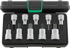 Schraubendrehereinsatz- Satz 1/2" Innensechskant 4-19mm 10-teilig Stahlwille Produktbild