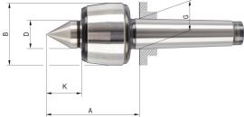 Mitlaufende Körnerspitze Nr. 613 Produktbild