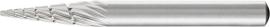HSS-Frässtift, 6-mm-Schaft-Ø, Spitzkegelform G, Zahnung 3 Produktbild