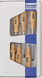 Schraubendreher-Satz Holz6tlg. Schlitz/PZ FORUM Produktbild