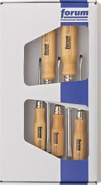Schraubendreher-Satz Holz5tlg. Schlitz FORUM Produktbild