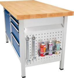 System-Lochblechwand für Werkbankseitenwand 10 mm Quadratlochung 38 mm Achsabstand Produktbild