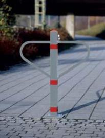 Durchgangssperre, Oberfläche Stahl natur/rot Produktbild