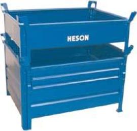 Stapelbehälter, niedrige Bauhöhe, mit Vollwand Produktbild