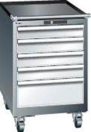 Schubladenschrank mit 5 Schubladen, fahrbar (Tiefe 572 mm) Produktbild