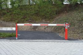 Schranke mit Gasdruckfeder zum Aufdübeln, feste Auflagestütze Produktbild