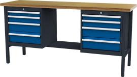 Kastenwerkbank, 2000 mm, 8 Schubladen Produktbild