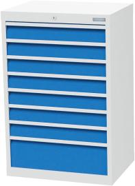 Schubladenschrank T500 680 mm, 8 Sbl. VA Produktbild