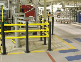 Pfosten für flexibles Sicherheitsgeländer Delta Produktbild