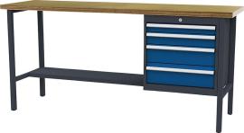 Kastenwerkbank, 2000 mm, 4 Schubladen Produktbild
