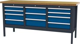 Kastenwerkbank, 2000 mm, 11 Schubladen Produktbild